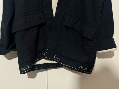VISVIM Dark Blue Robe Cardigan