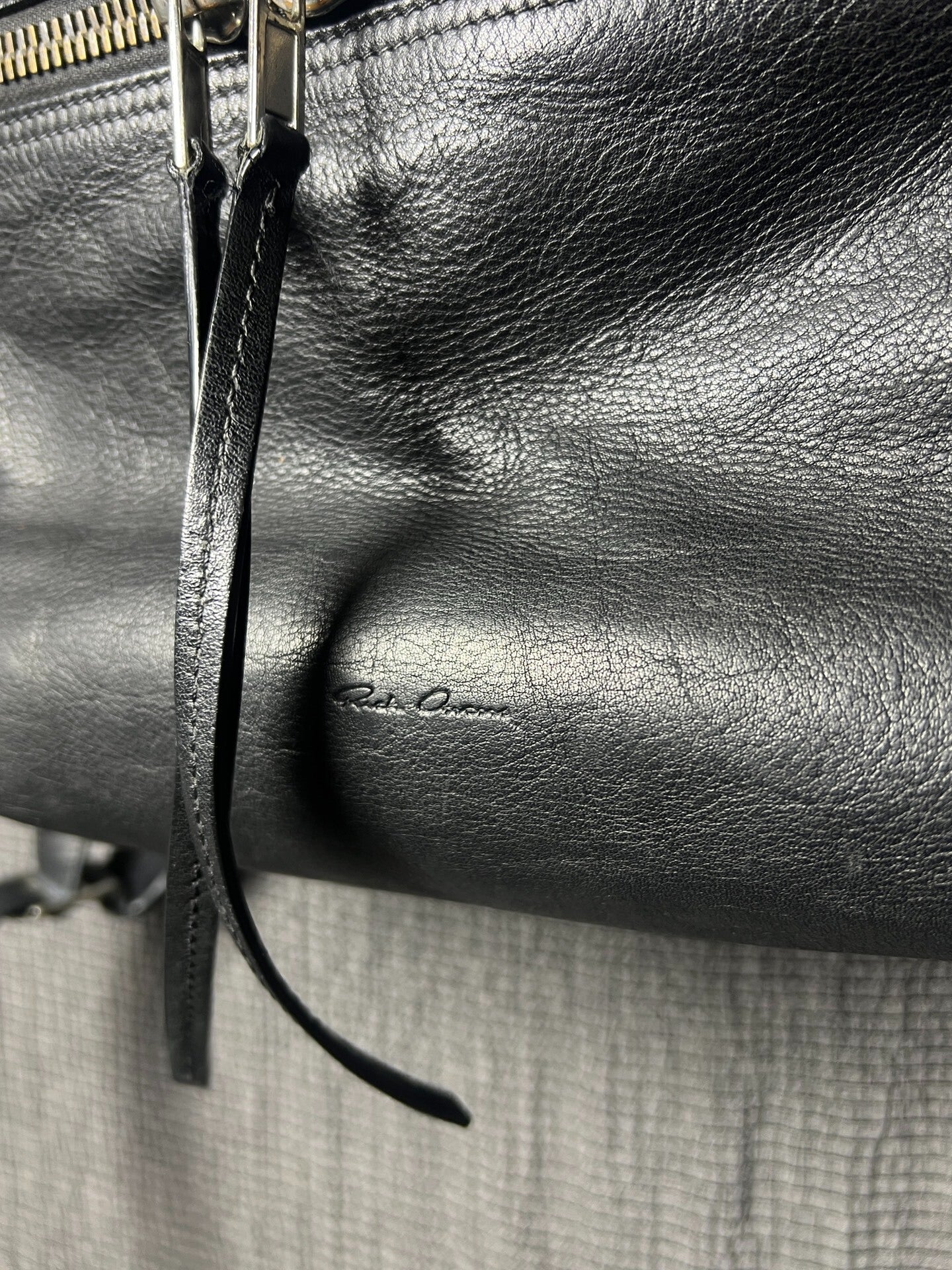 Rick Owens 18ss Pebbled Leather Backpack