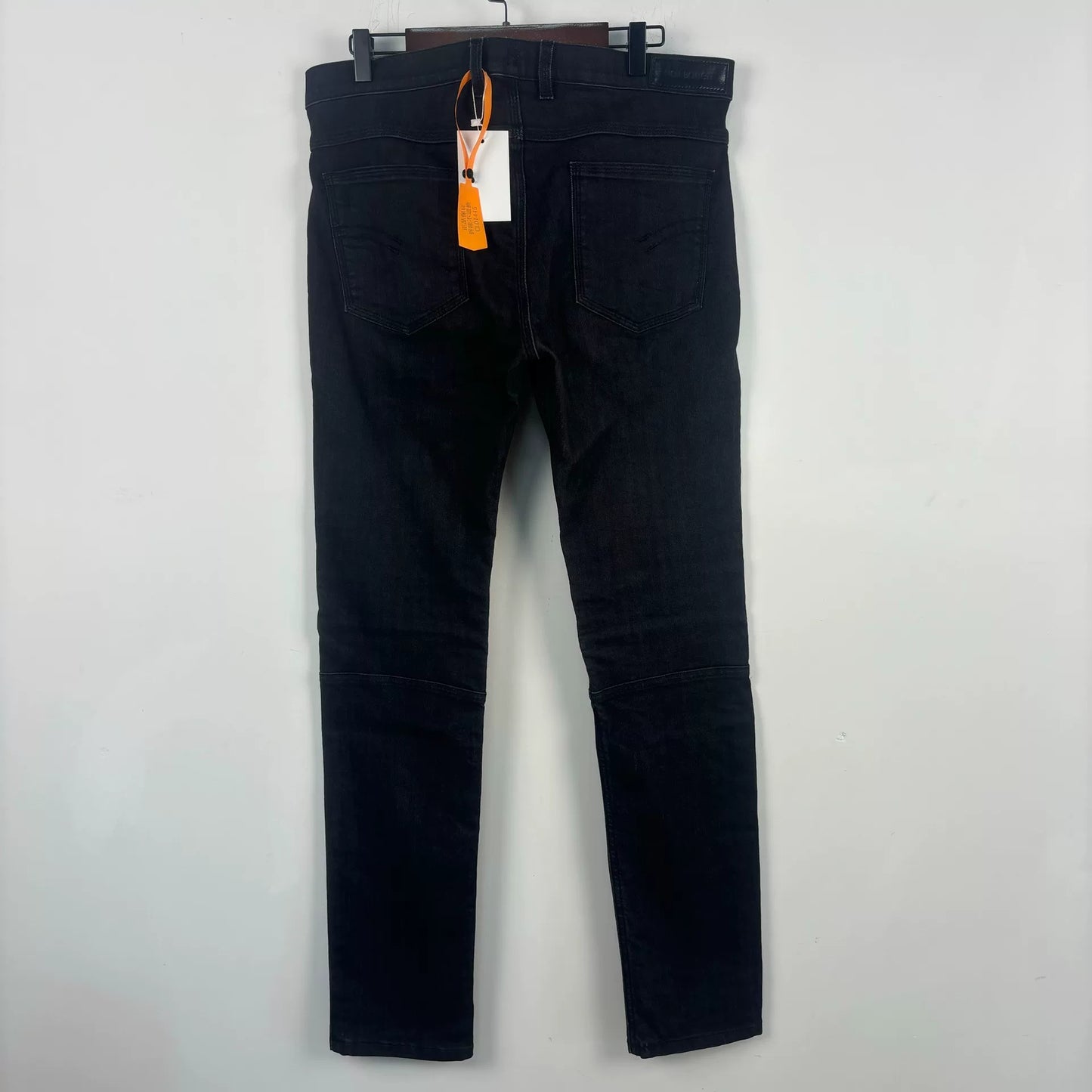 black denim motorcycle panel jeans size 33