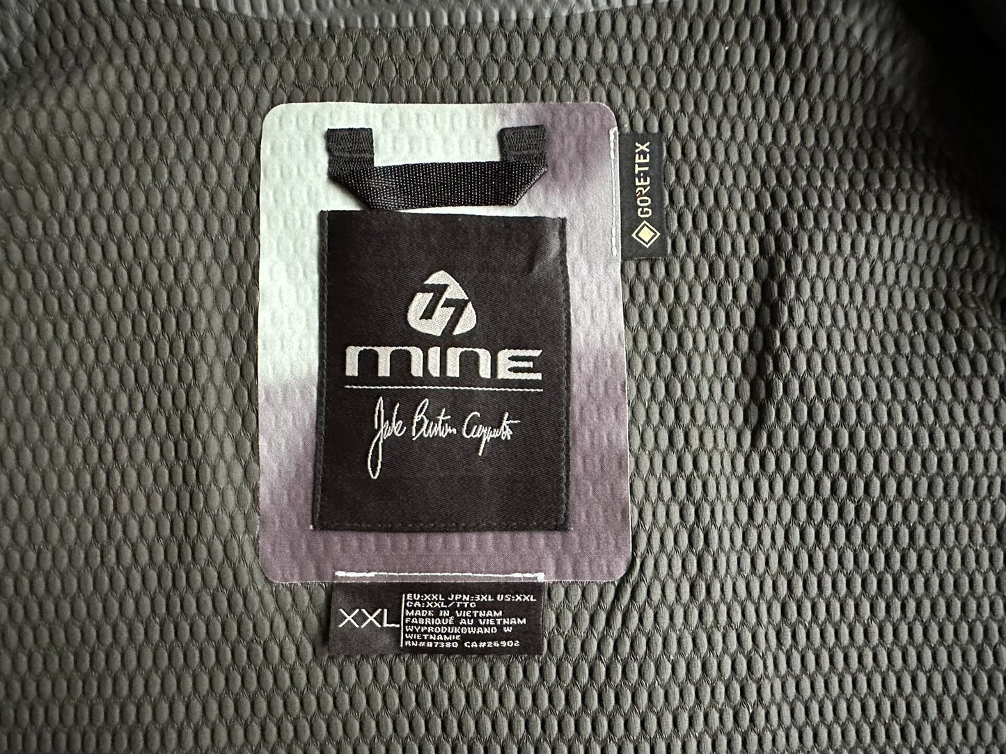 burton mine77 gore-tex topo jacket