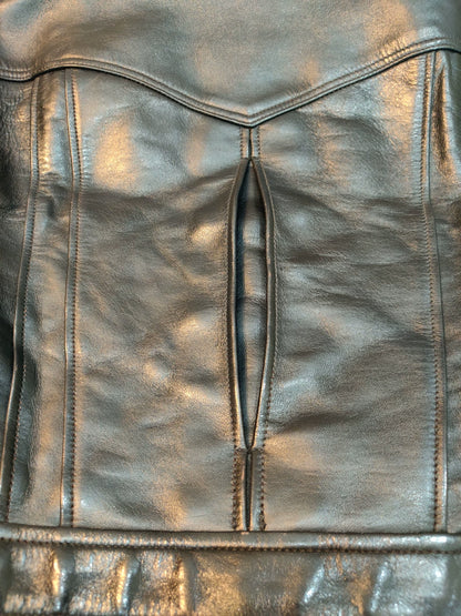 bootleggers 1930 leather jacket with skull design