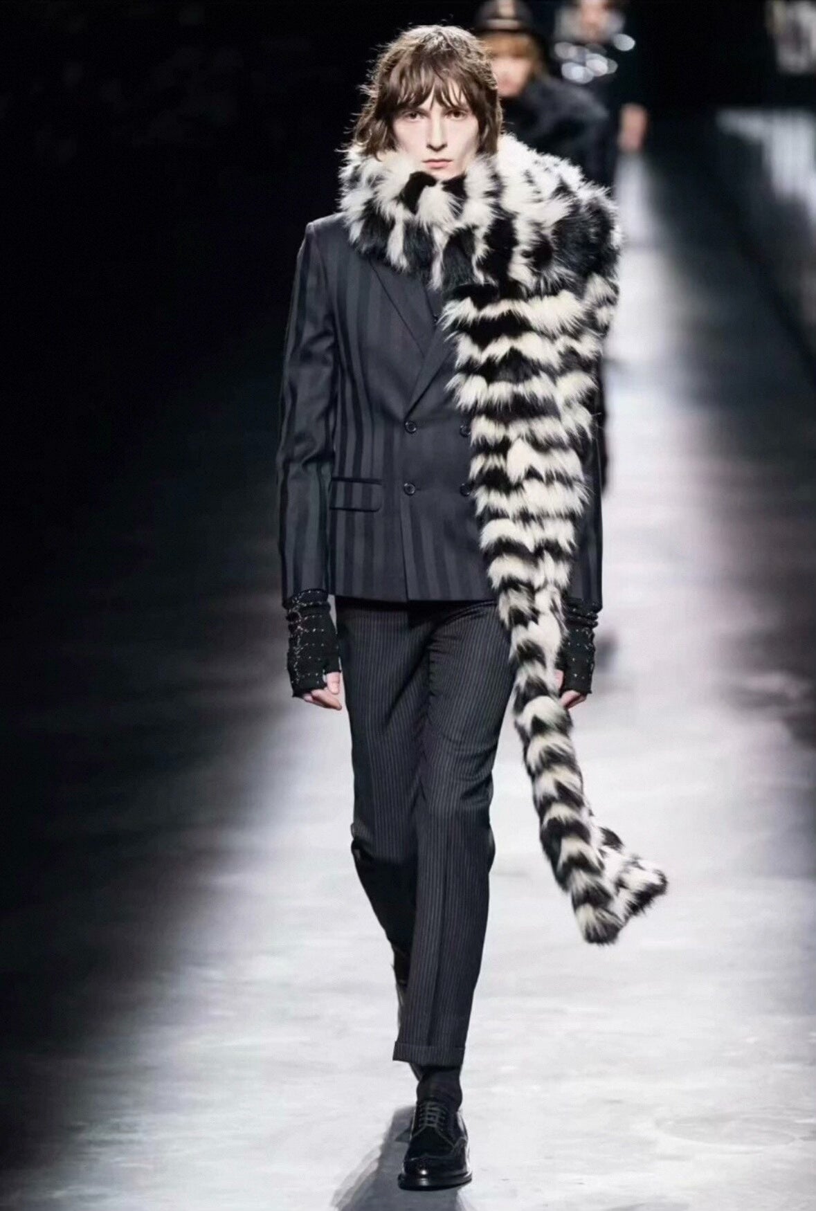 Saint Laurent Double-Breasted Black Suit Jacket