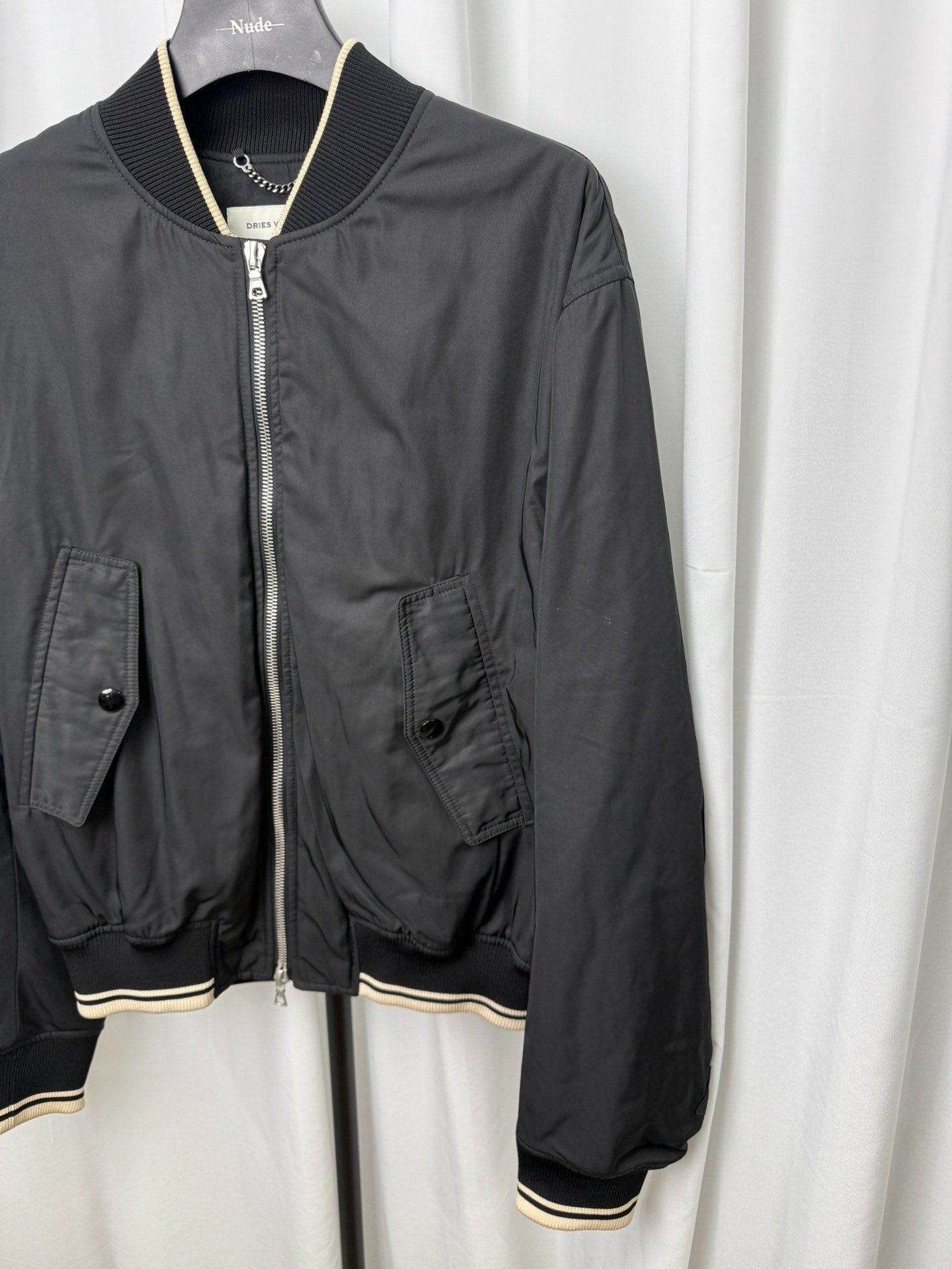 Dries Van Noten Back Zip Bomber Jacket