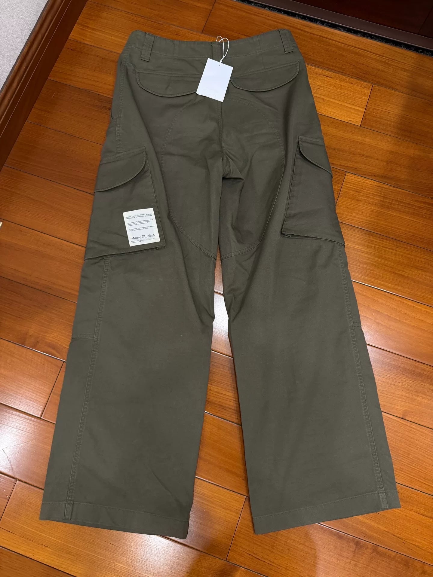 Acne Studios Green Utility Pants