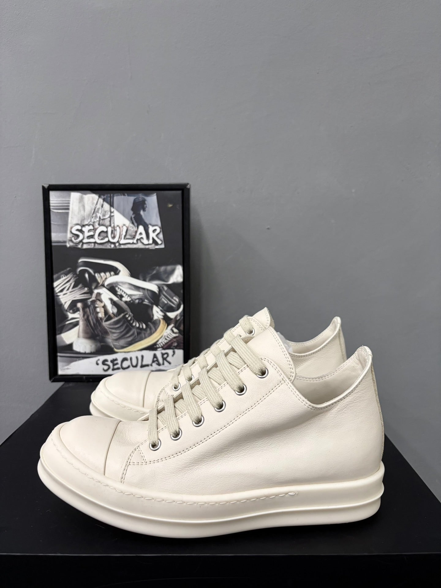 Rick Owens 25SS Low-Top Milk White