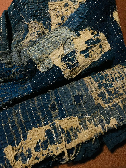 boro kofu custom patchwork denim coat