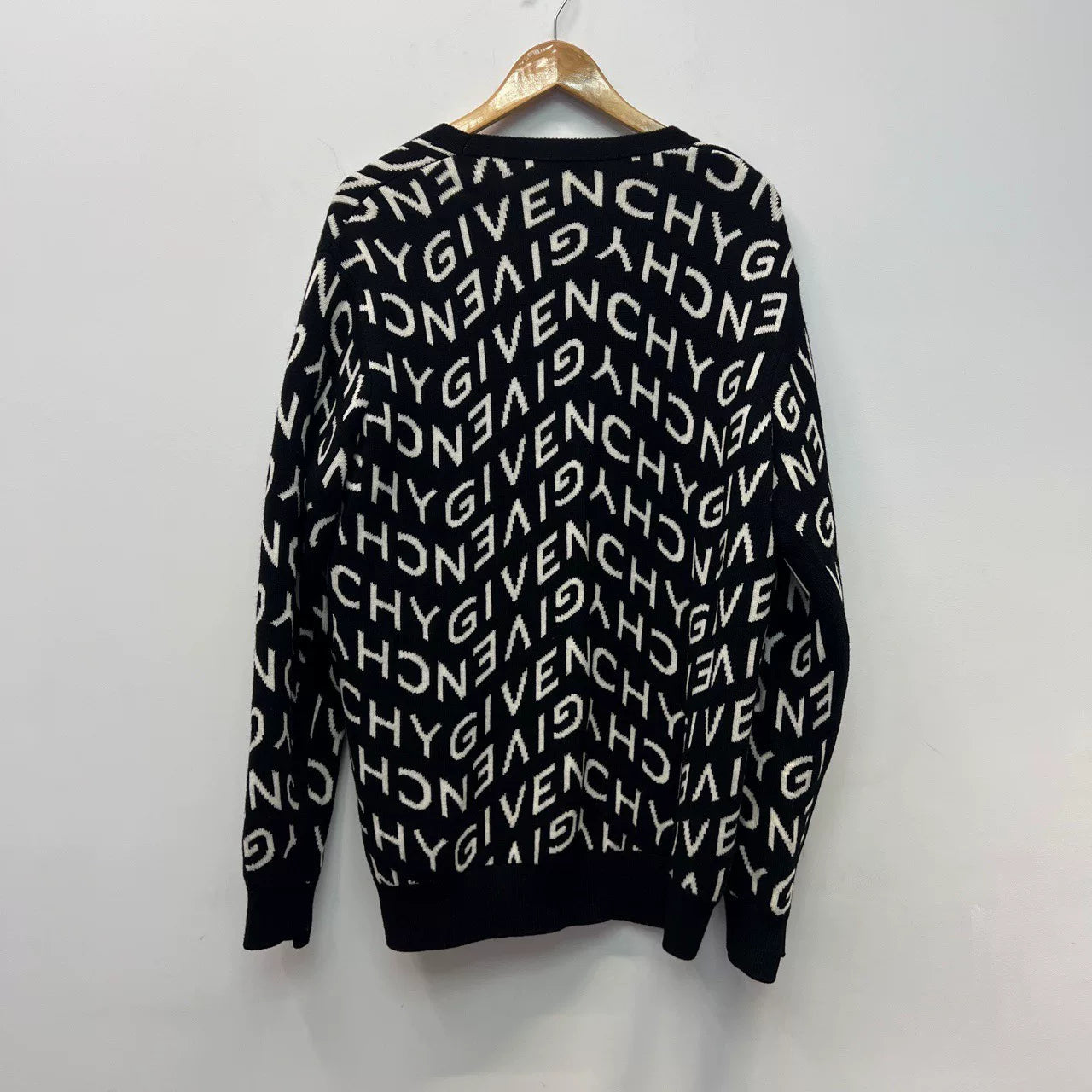 Givenchy Logo Wool Cardigan Size XL