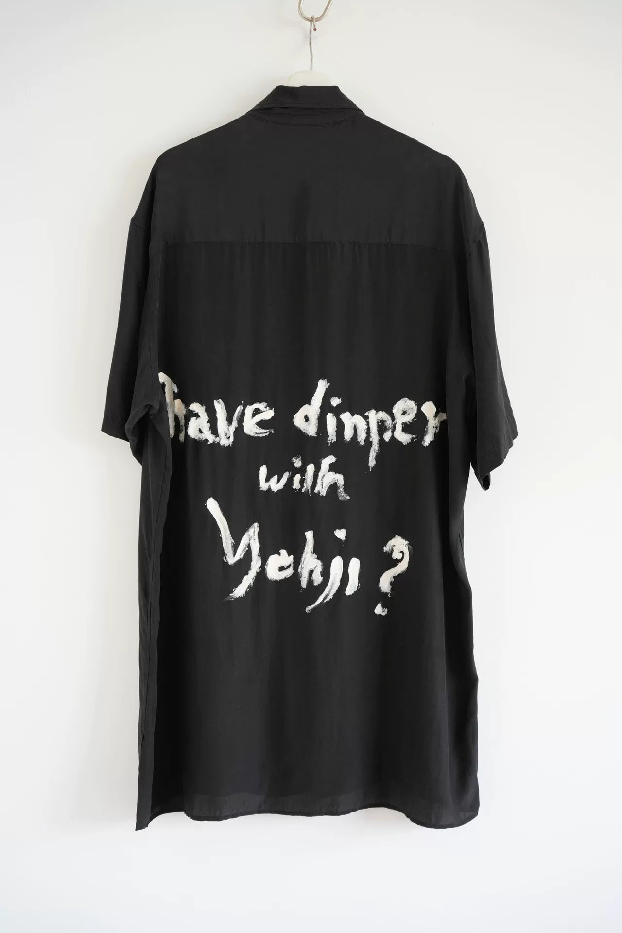 Yohji Yamamoto Silk Shirt with Surrealist Design