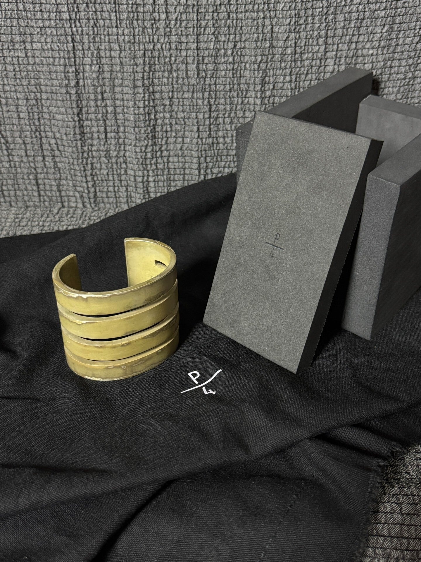 acid silver hollow bracelet by parts of four