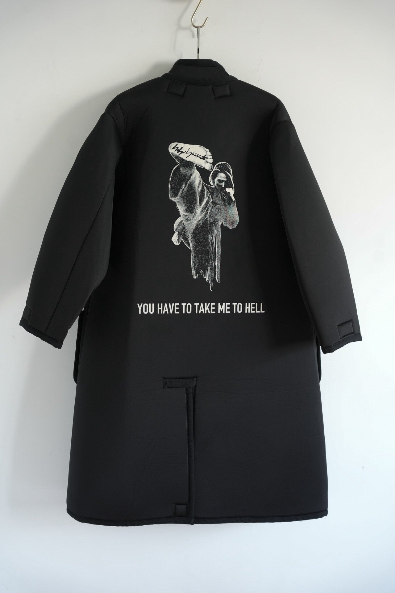 yohji yamamoto space cotton coat
