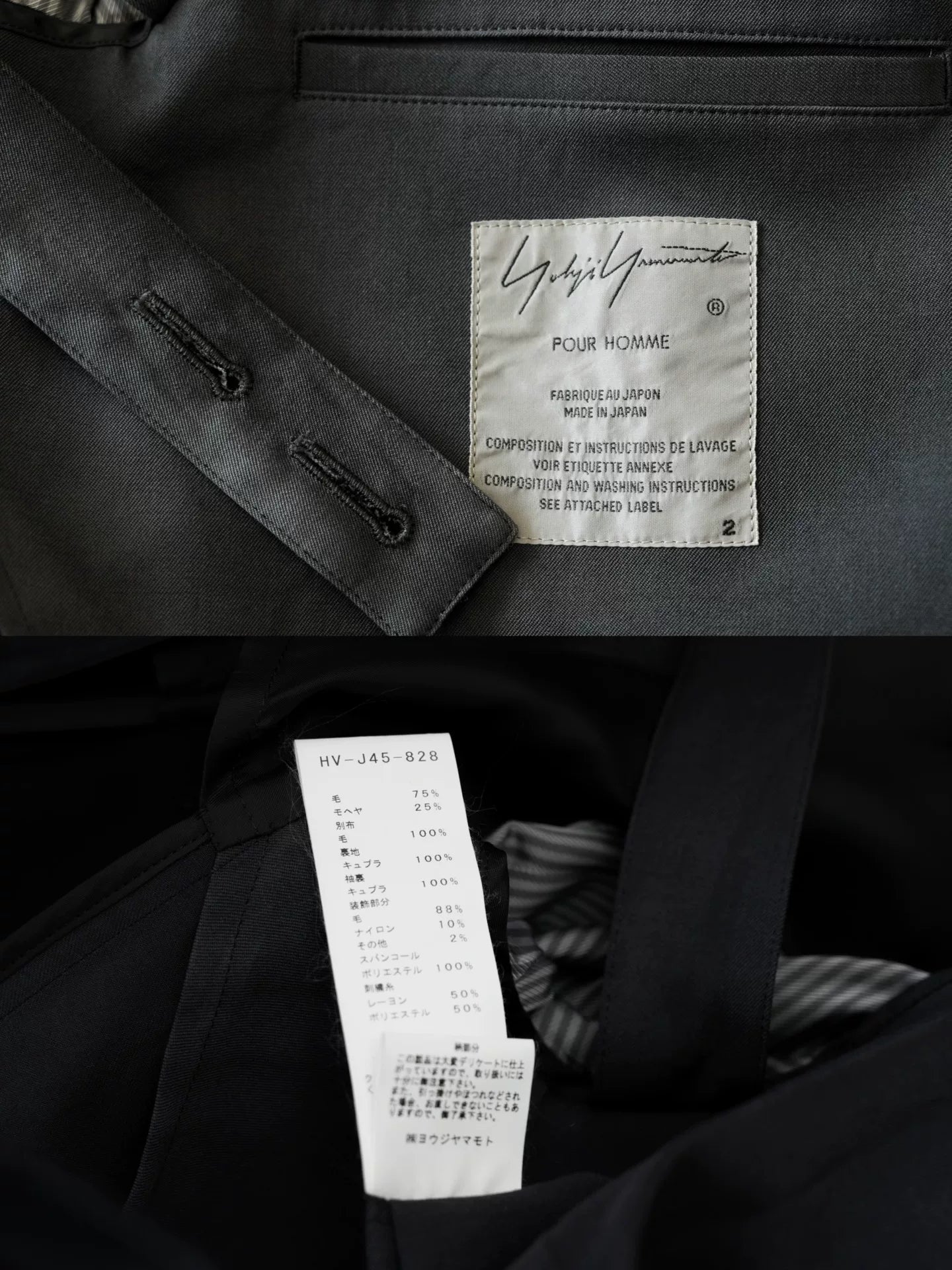 Yohji Yamamoto Dual-Face Coat