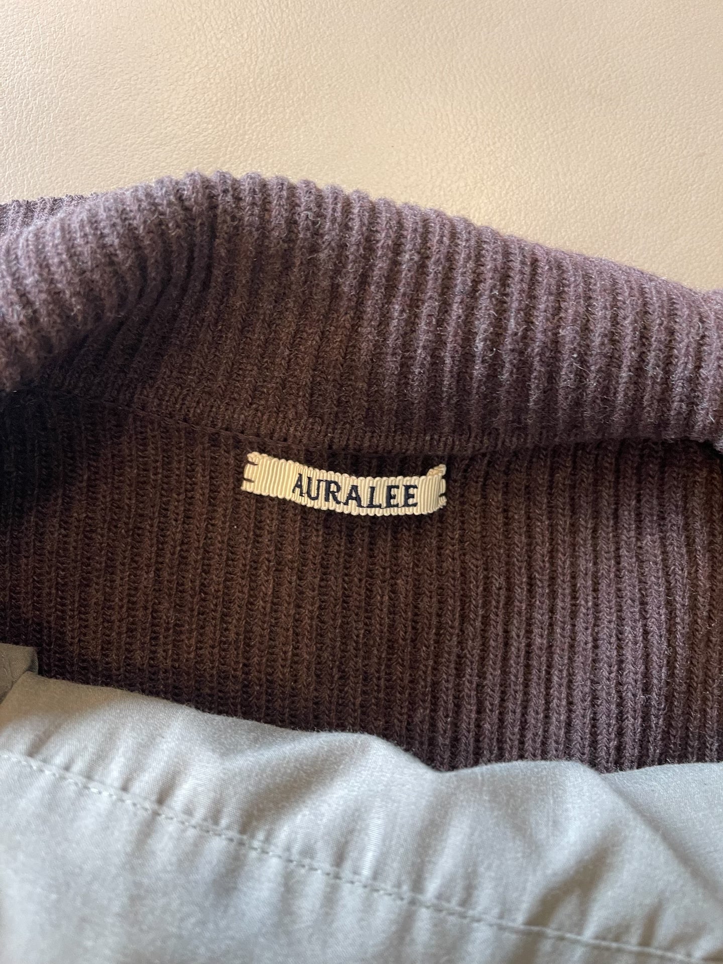 AURALEE Super Fine Wool Toggle Cardigan