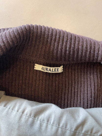 AURALEE Super Fine Wool Toggle Cardigan