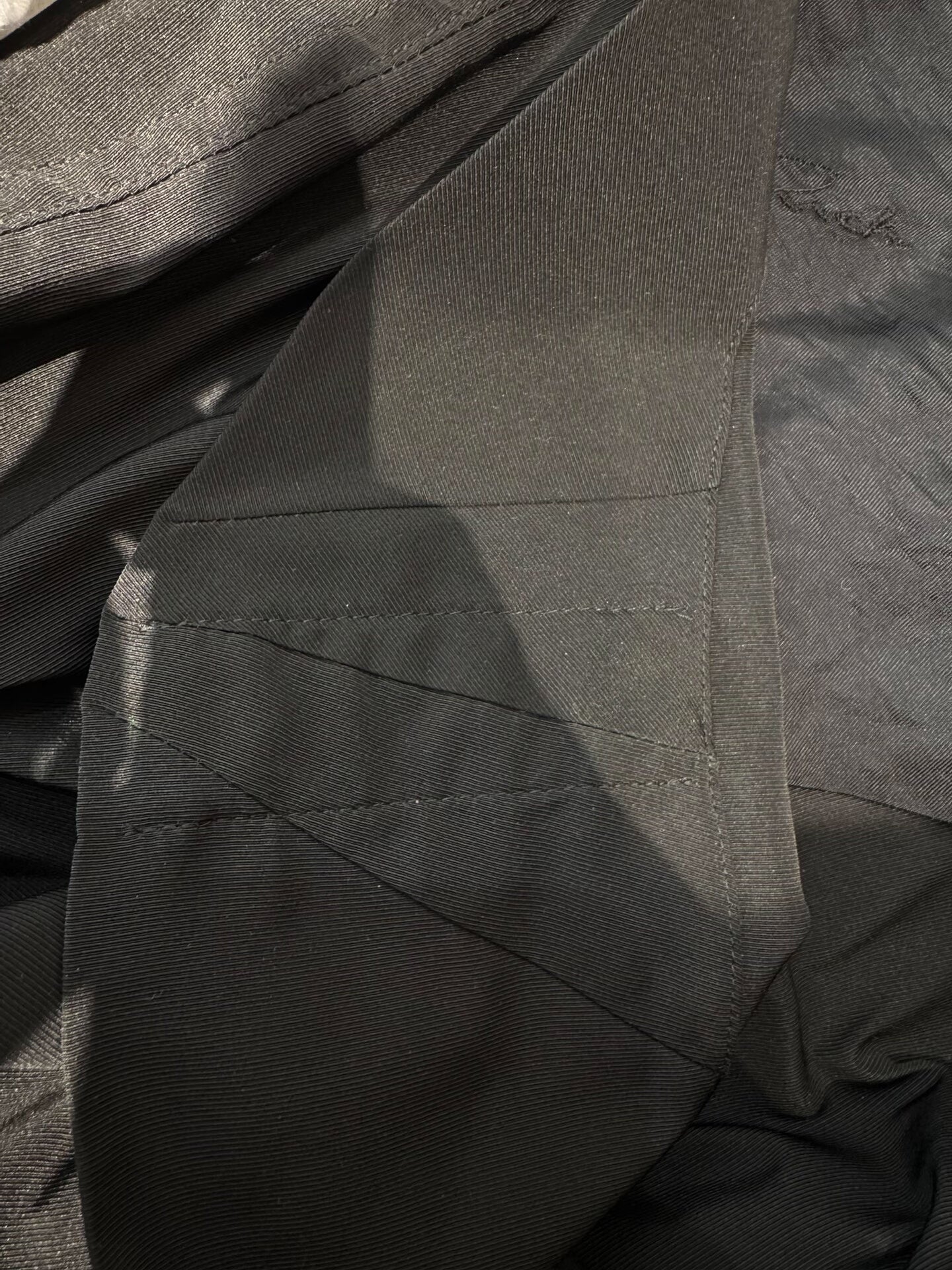 minimalist black v-neck long coat