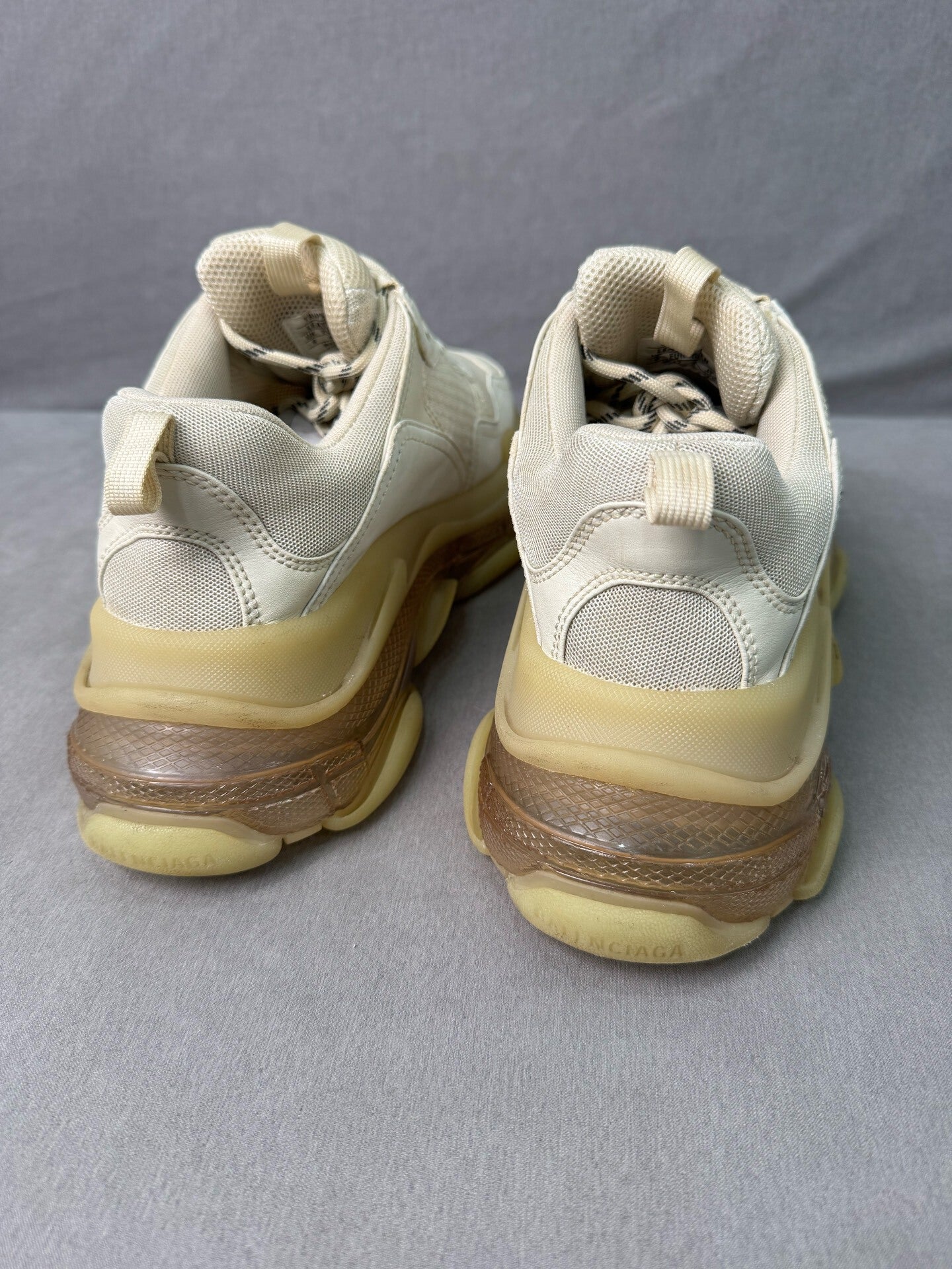 Balenciaga Triple S Cream Sneakers Size 42