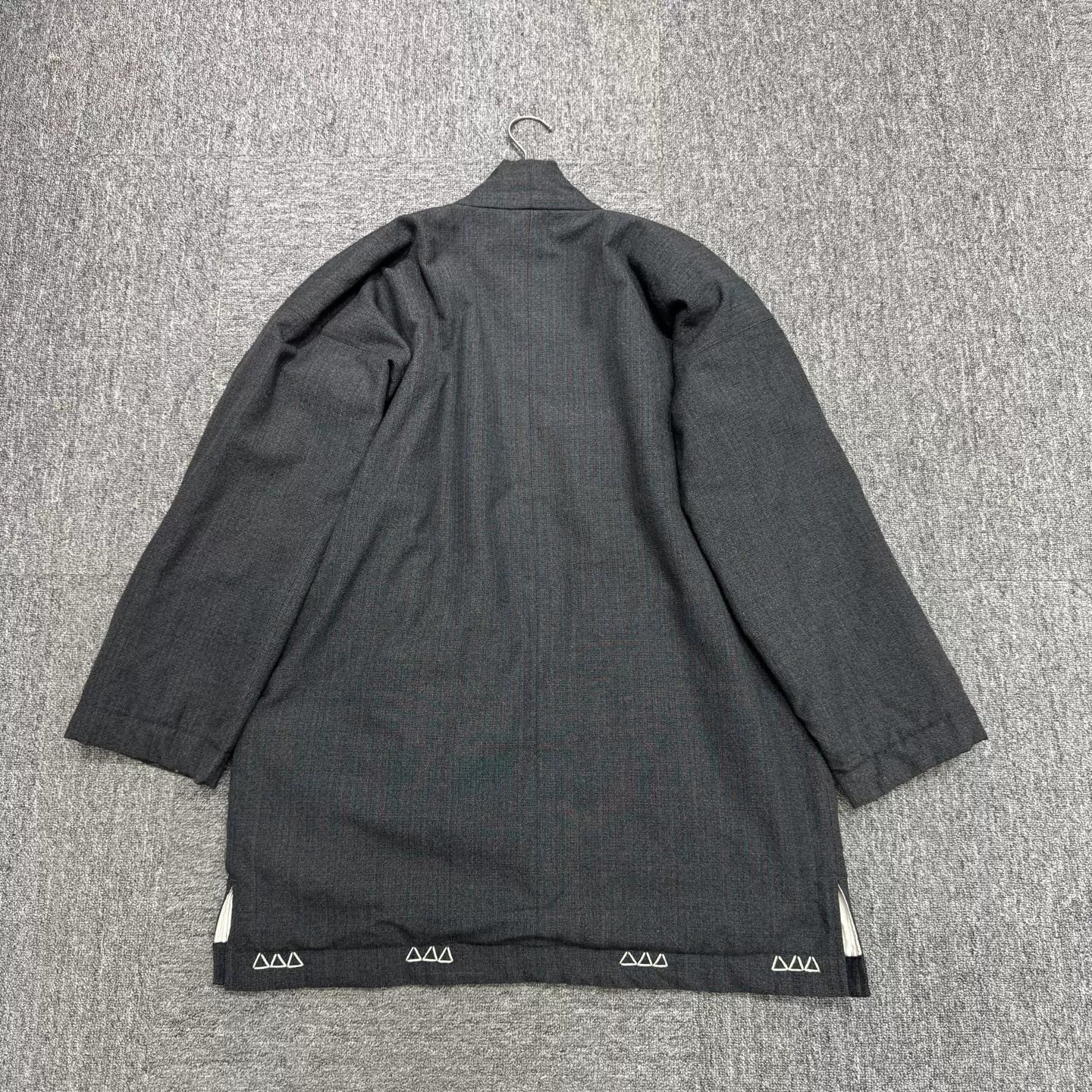 VISVIM Dark Gray Wool Robe Coat