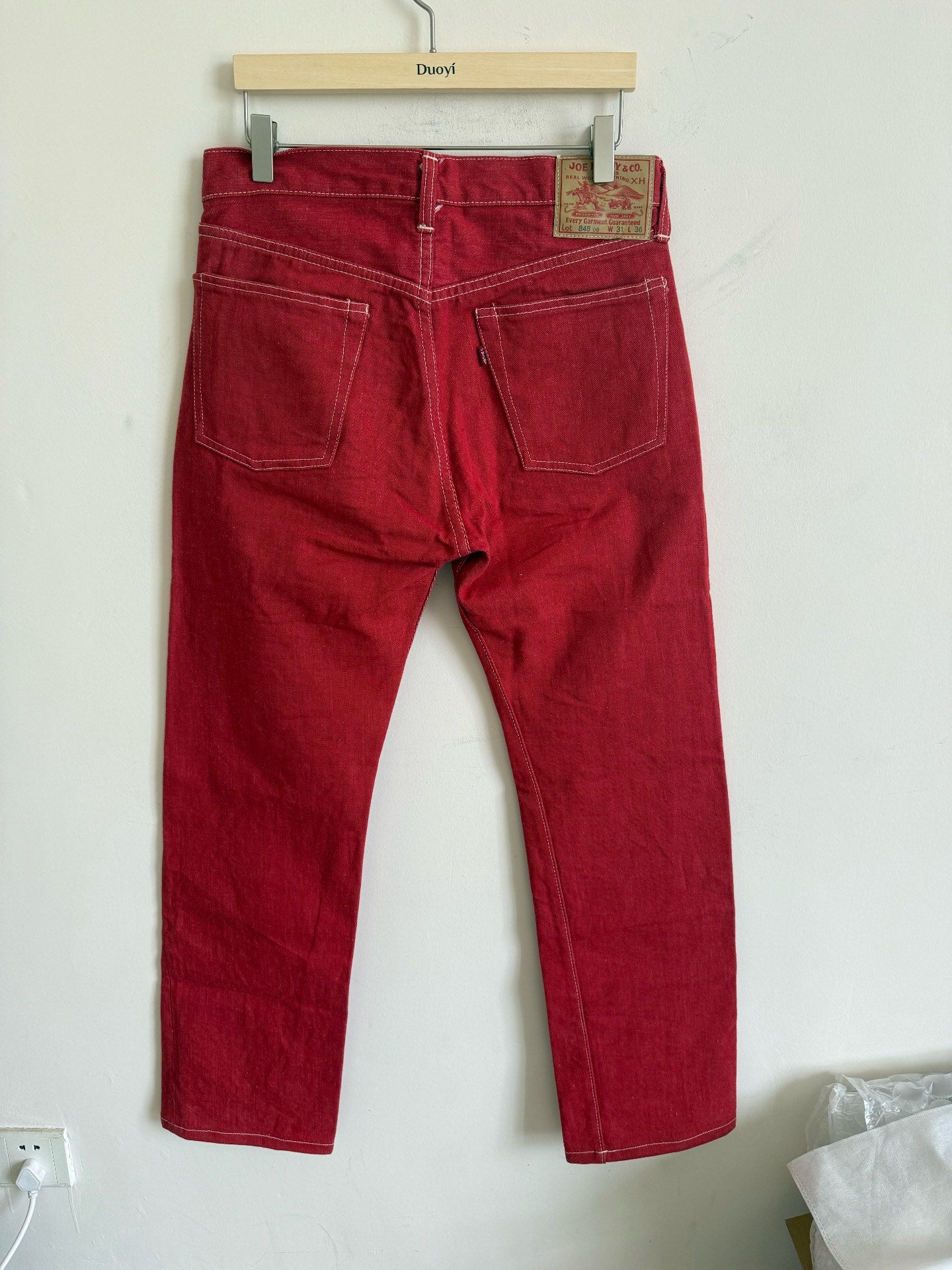 Joe McCoy Real McCoy 90s Red Flag Pants