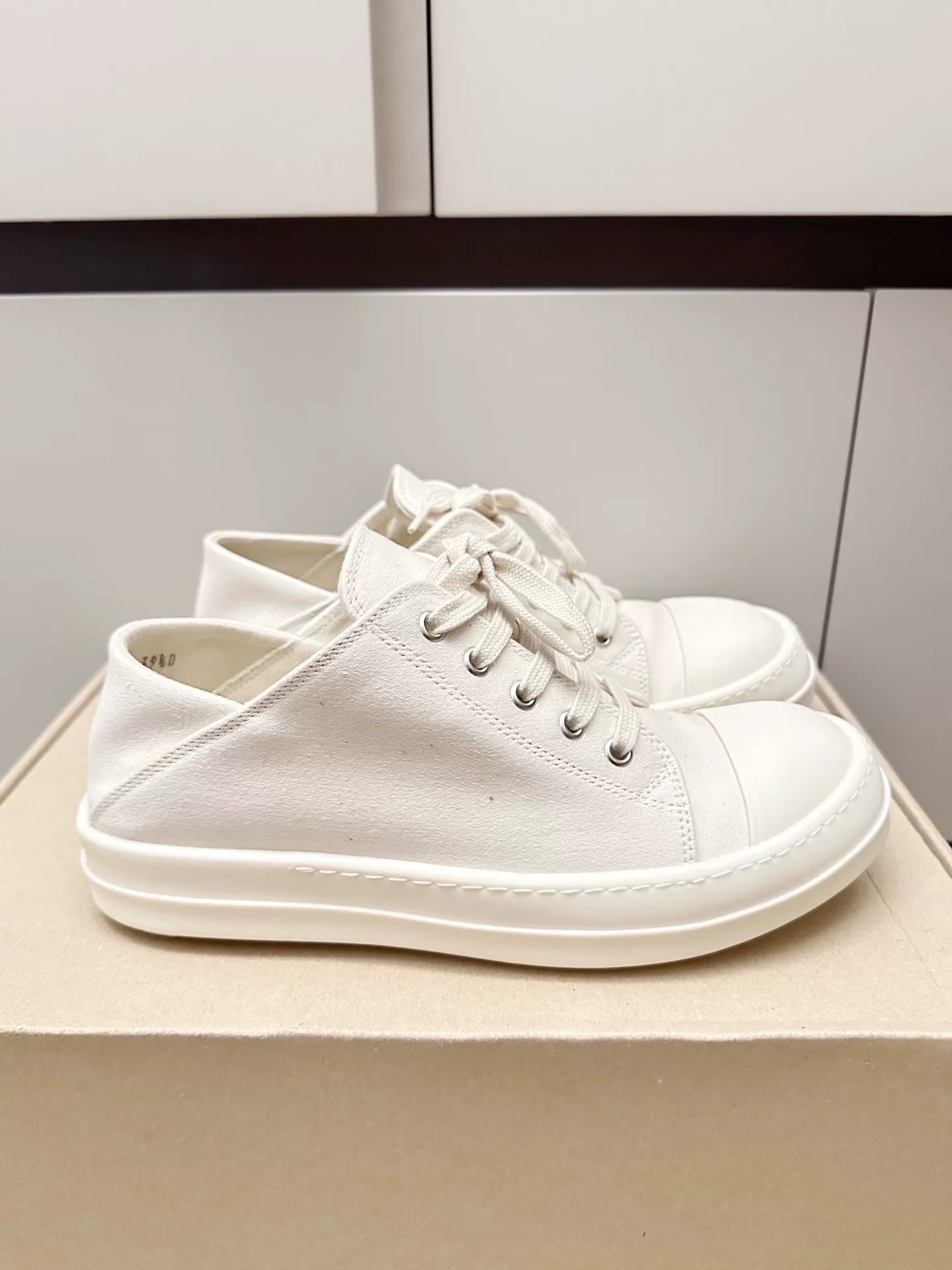 Rick Owens x Converse 24SS White Canvas