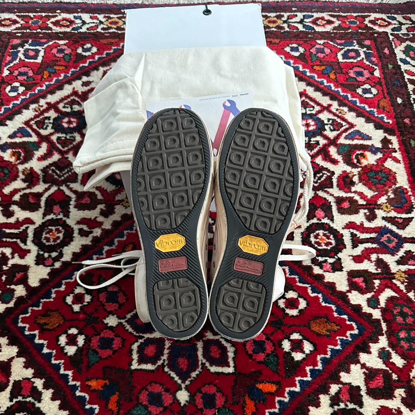 visvim skagway hi canvas shoes size 8