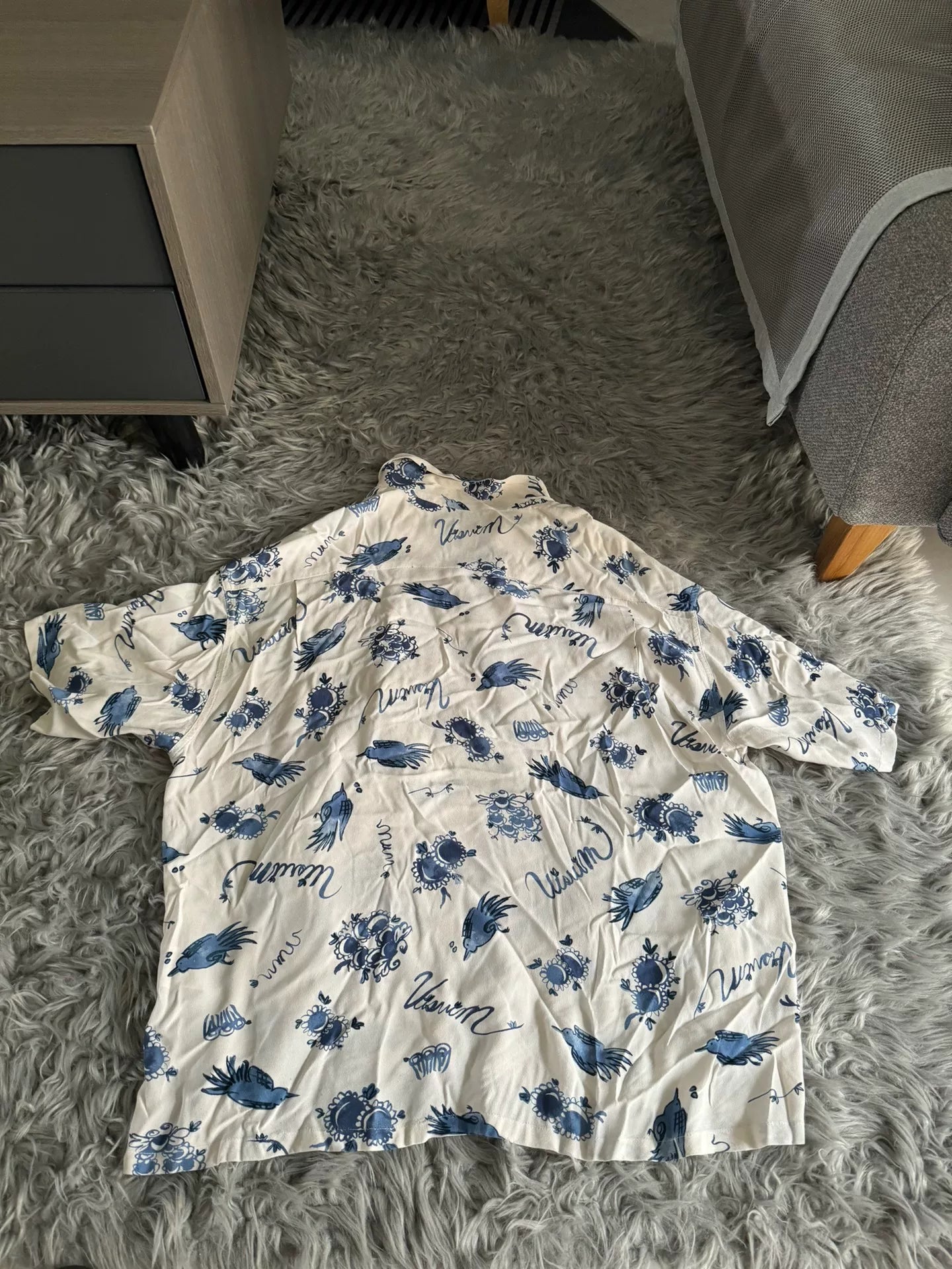 visvim White Printed Short-Sleeve Shirt