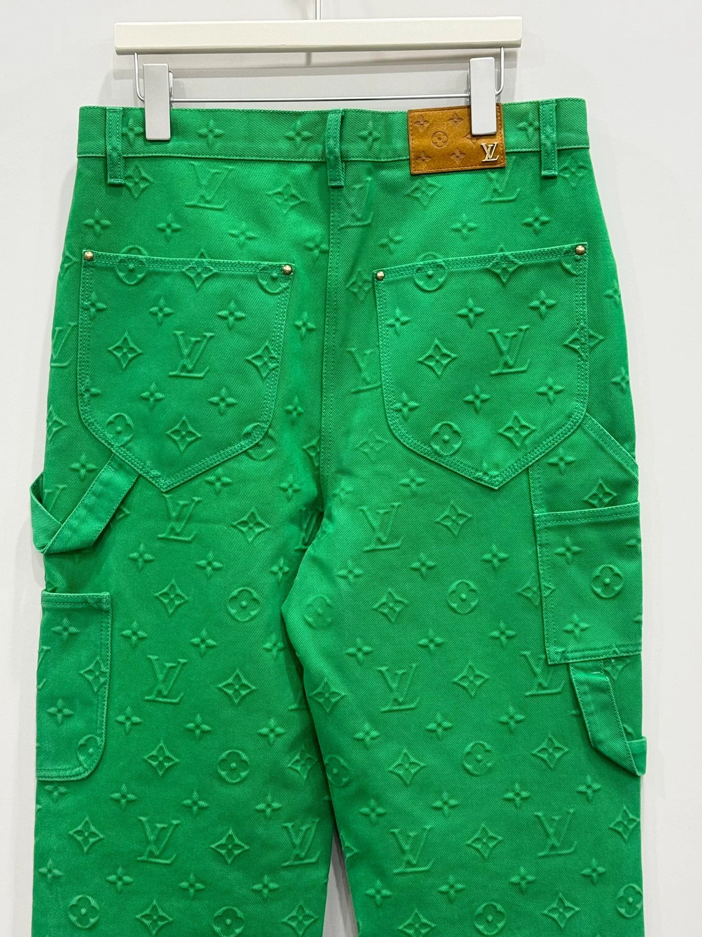 louis vuitton green carpenter pants size 32