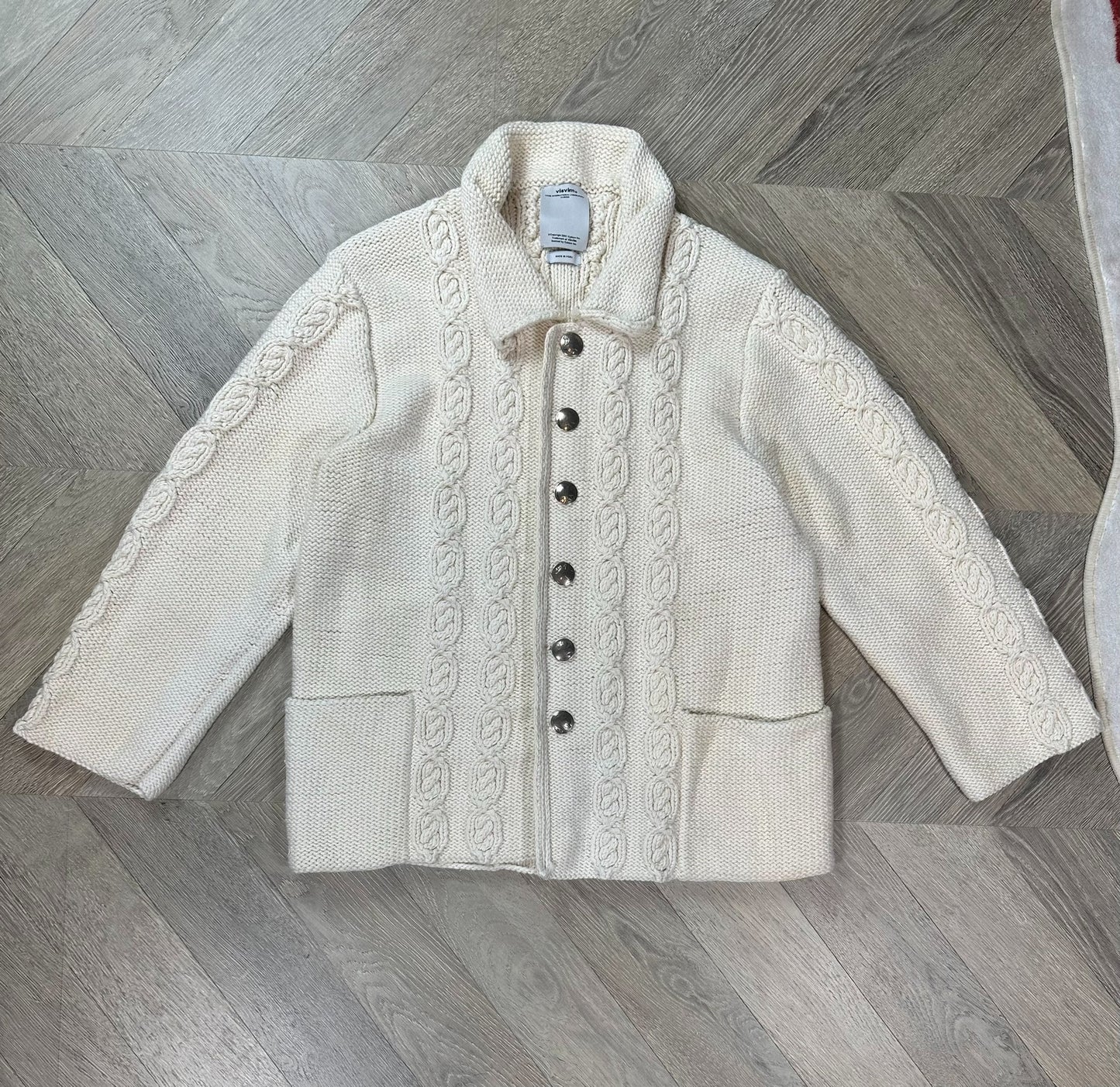 visvim highland knit bucky coverall ivory