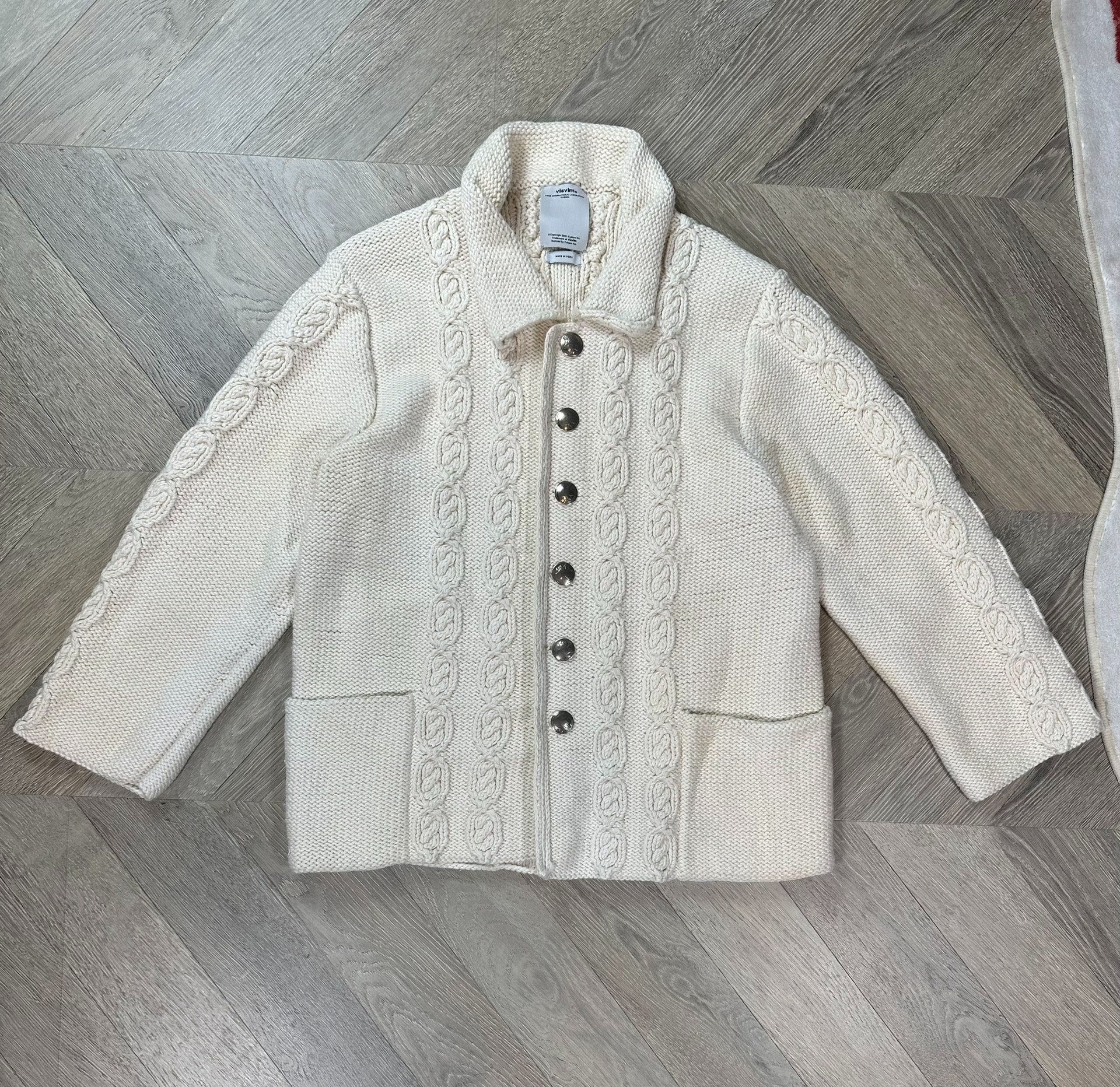 visvim highland knit bucky coverall ivory