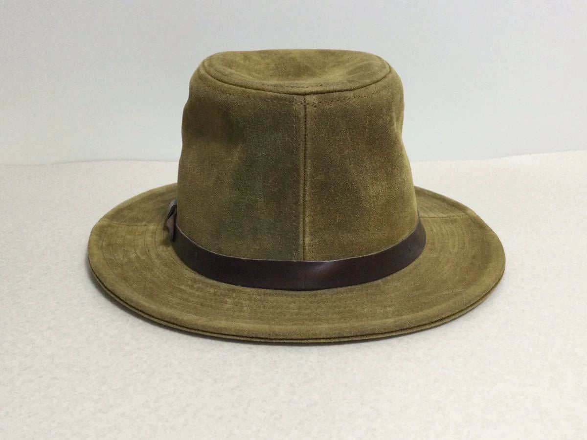RRL Brown Leather Cap