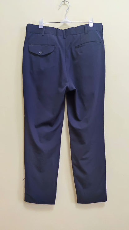 Deconstructed Black Casual Trousers