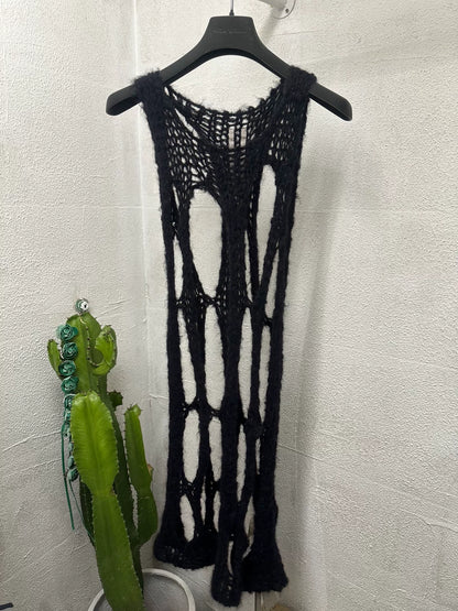 Rick Owens Cut-Out Sweater Vest Runway