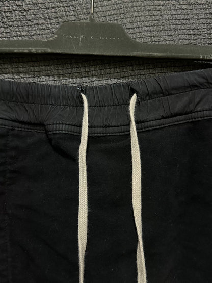 rick owens thick cotton layered shorts