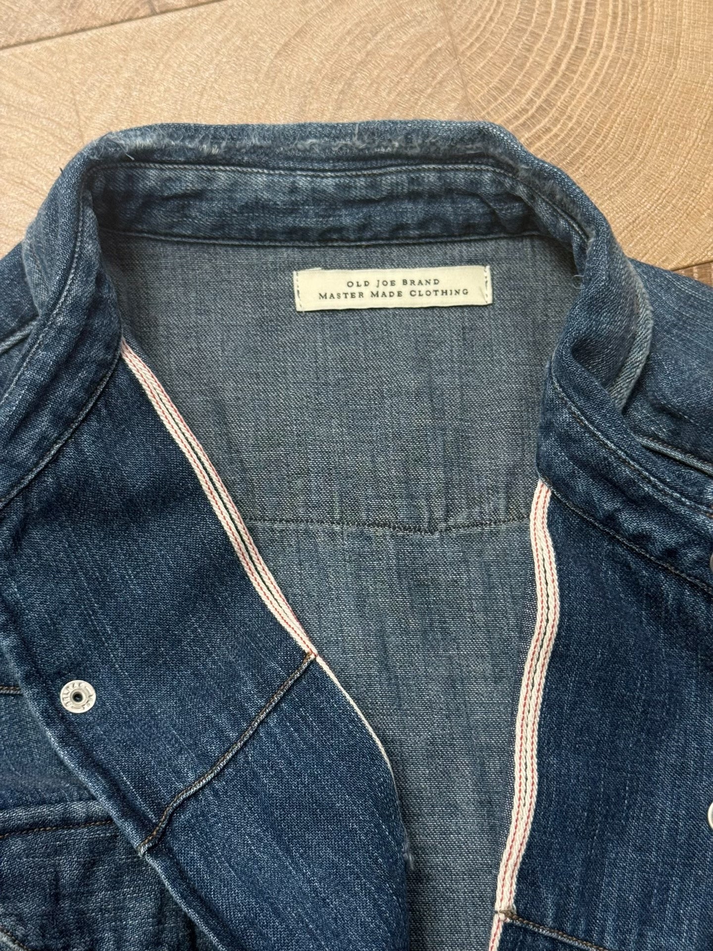 Old Joe Distressed Washed Denim Shirt