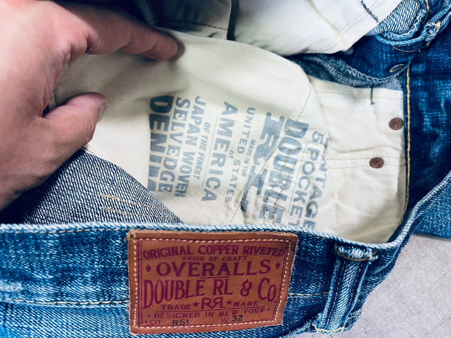 RRL Ralph Lauren Distressed Jeans