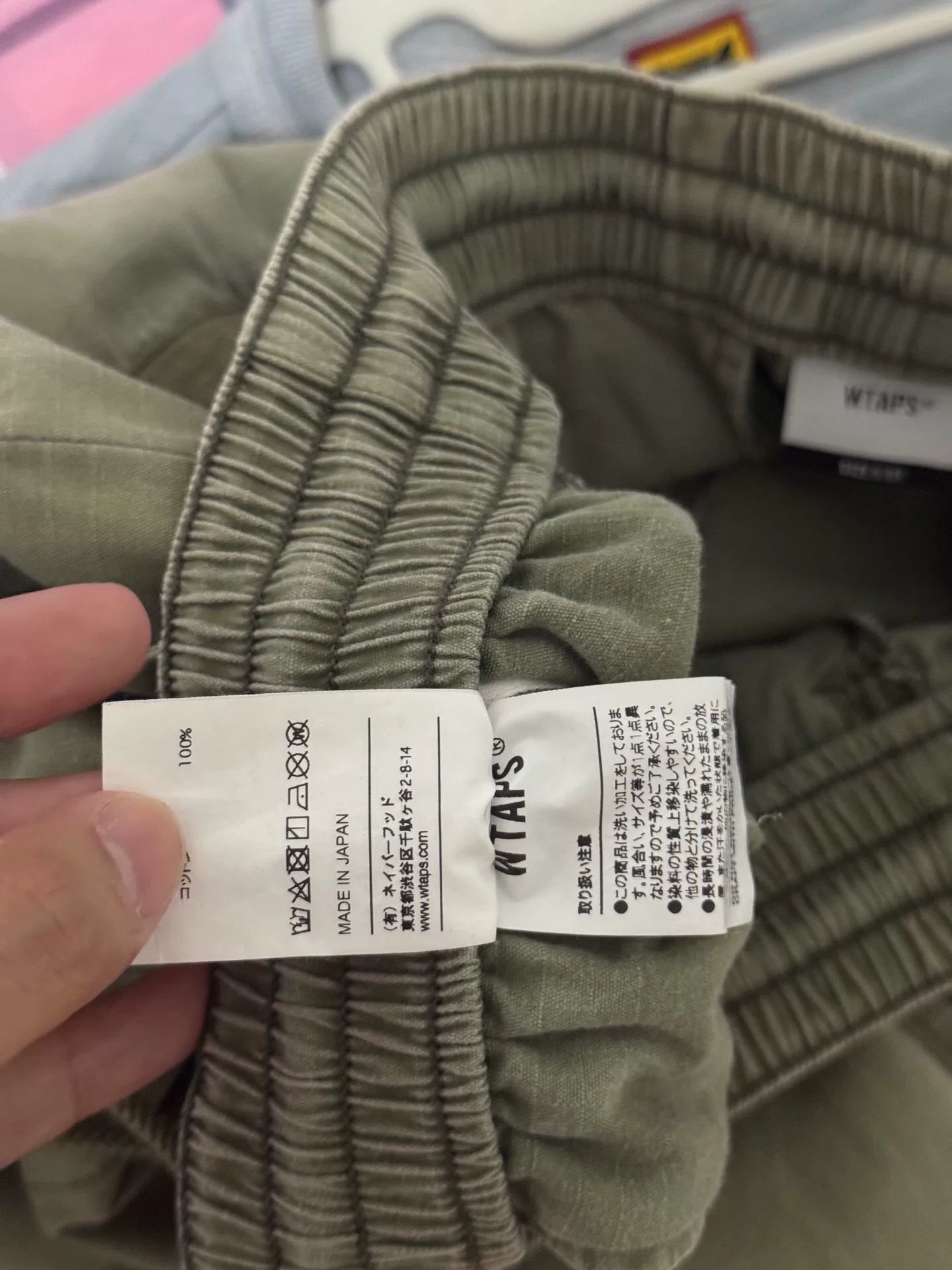 wtaps 18aw smock cargo pants in green