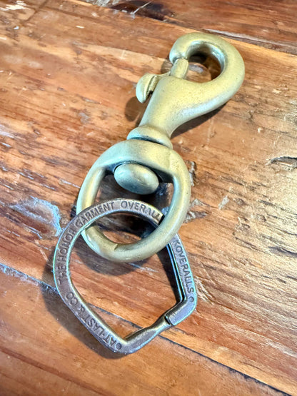 At Last&Co Timeworn Brass Keychain