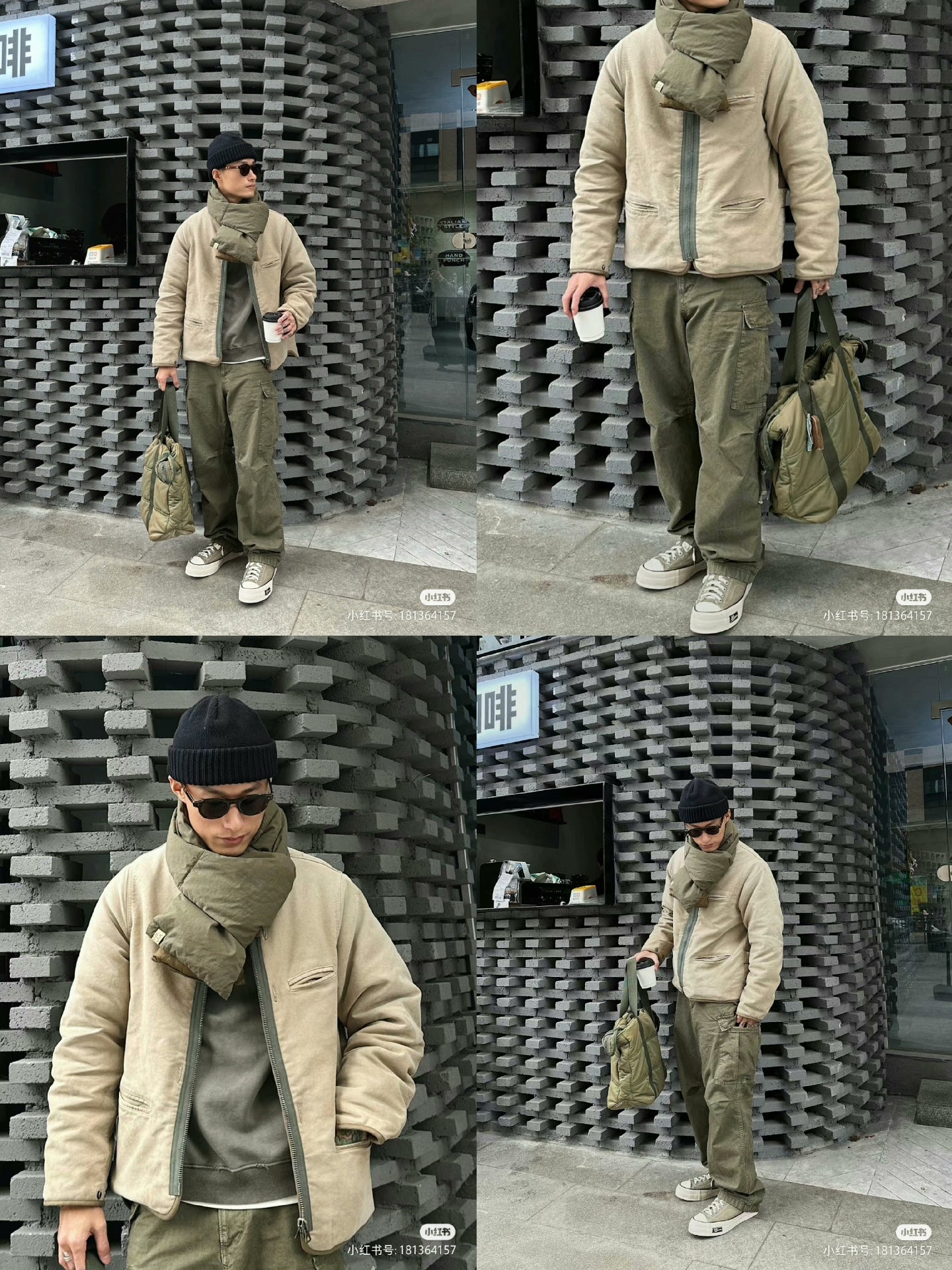 visvim contrary dept liner jacket in olive