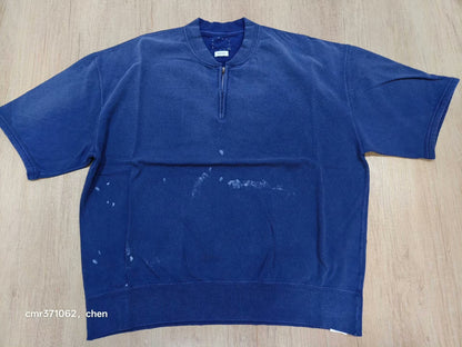 VISVIM 26SS MONDO ZIP CRASH Henley Sweatshirt