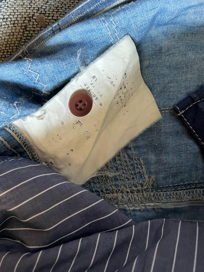 junya watanabe patchwork denim shirt