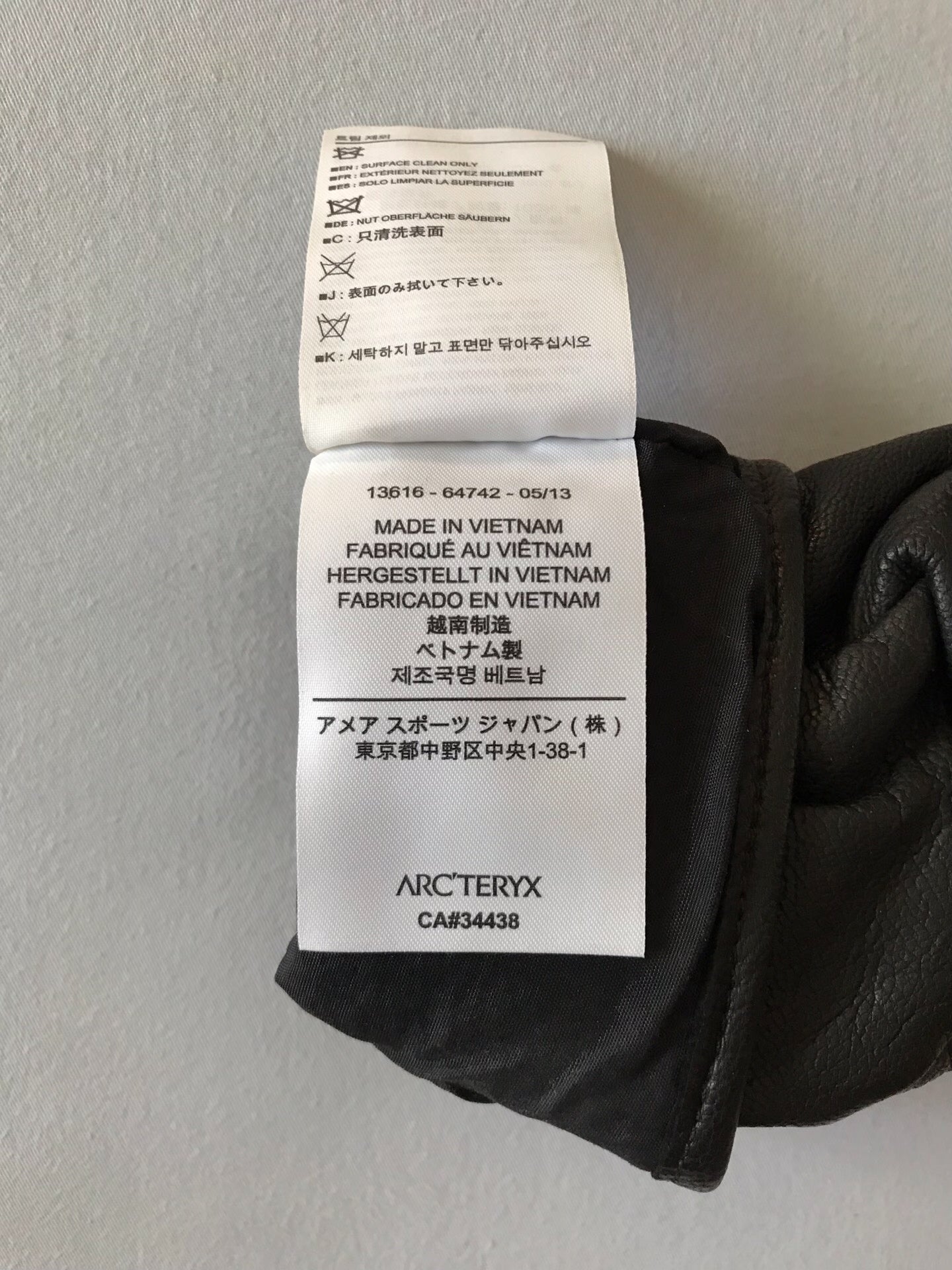 Arc'Teryx 13616 Black Goatskin Tactical Gloves