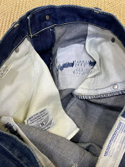 vintage neighborhood distressed denim pants