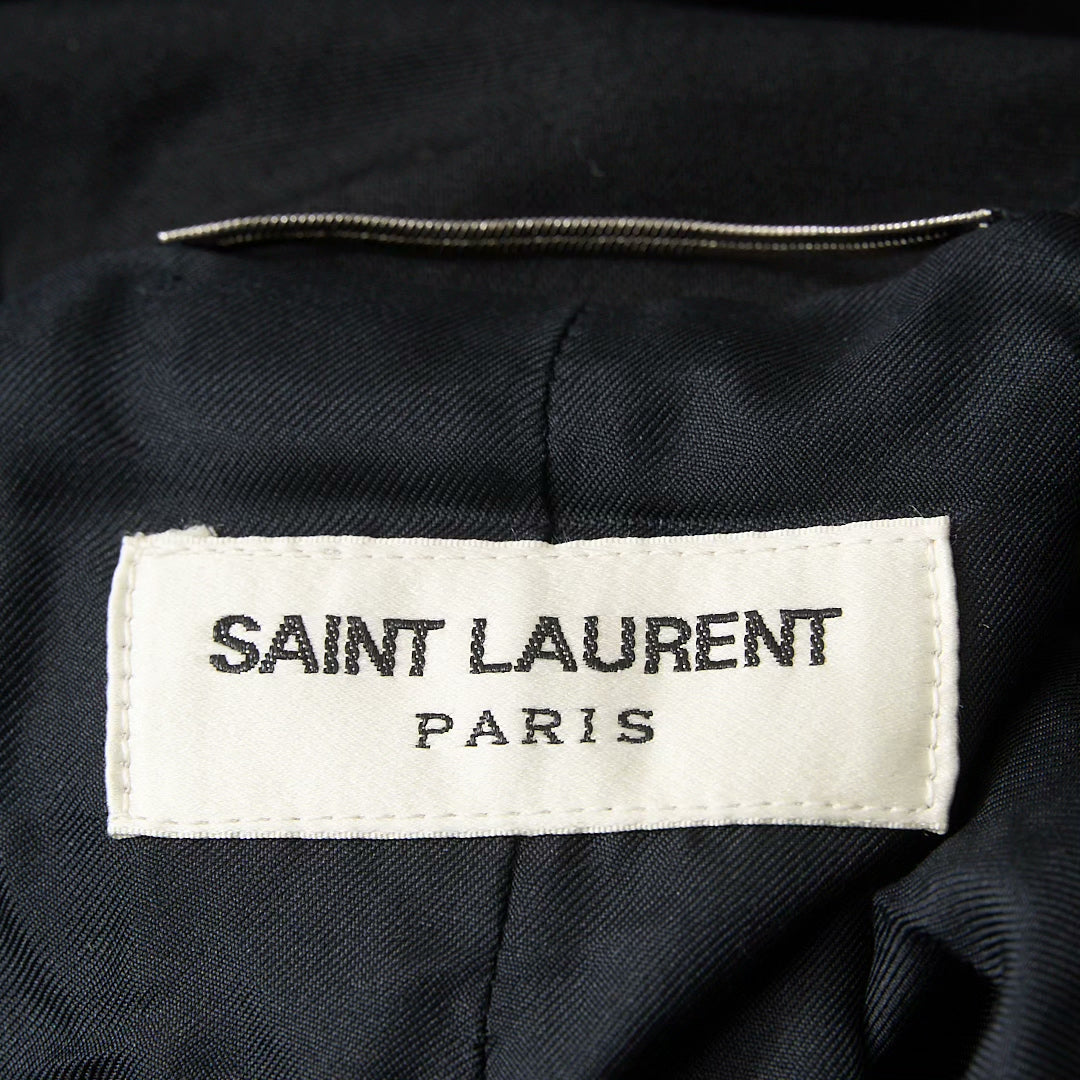 Saint Laurent Men's Black Hooded Jacket