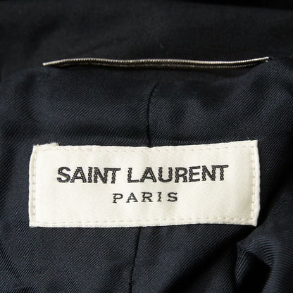 Saint Laurent Men's Black Hooded Jacket