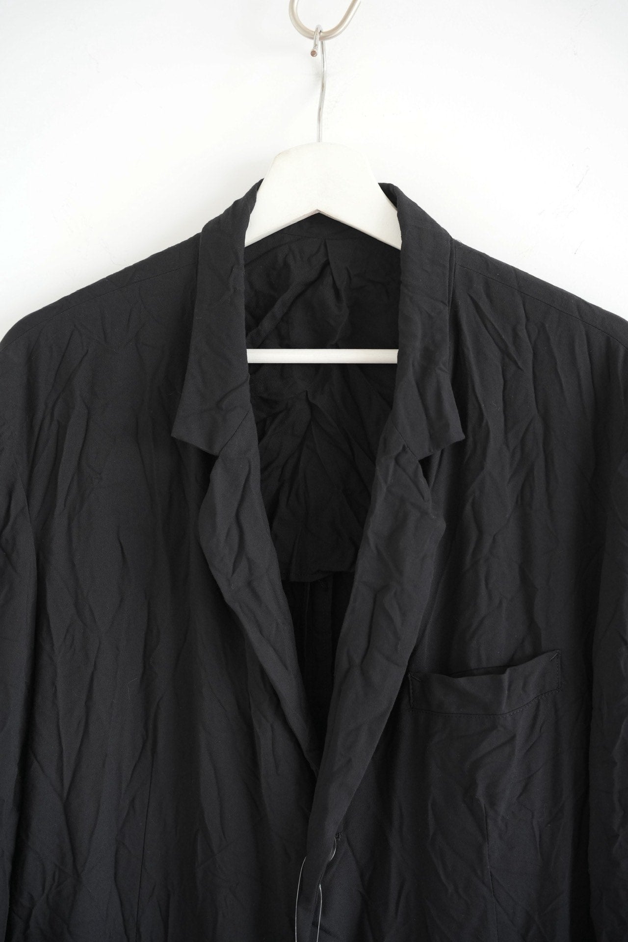 Yohji Yamamoto 18SS Pleated Dr.Jkt Coat