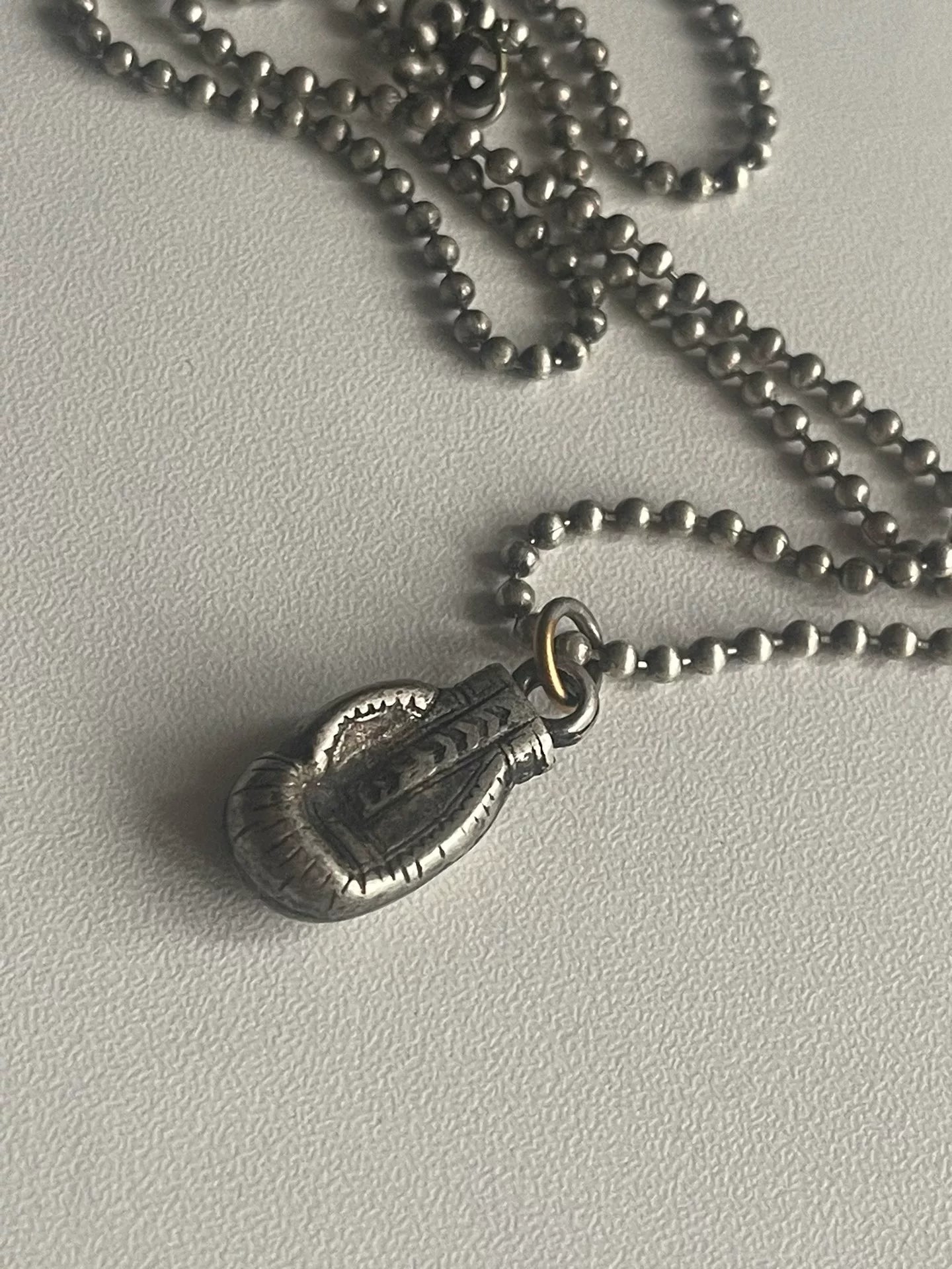 Maison Martin Margiela Boxing Glove Silver Necklace