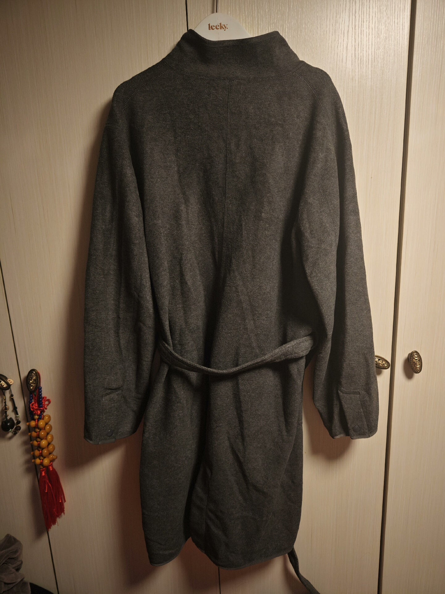 Porter Classic Gray Viscose Polyester Coat