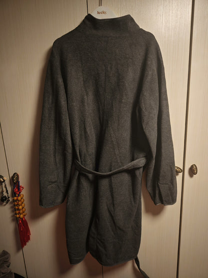 Porter Classic Gray Viscose Polyester Coat