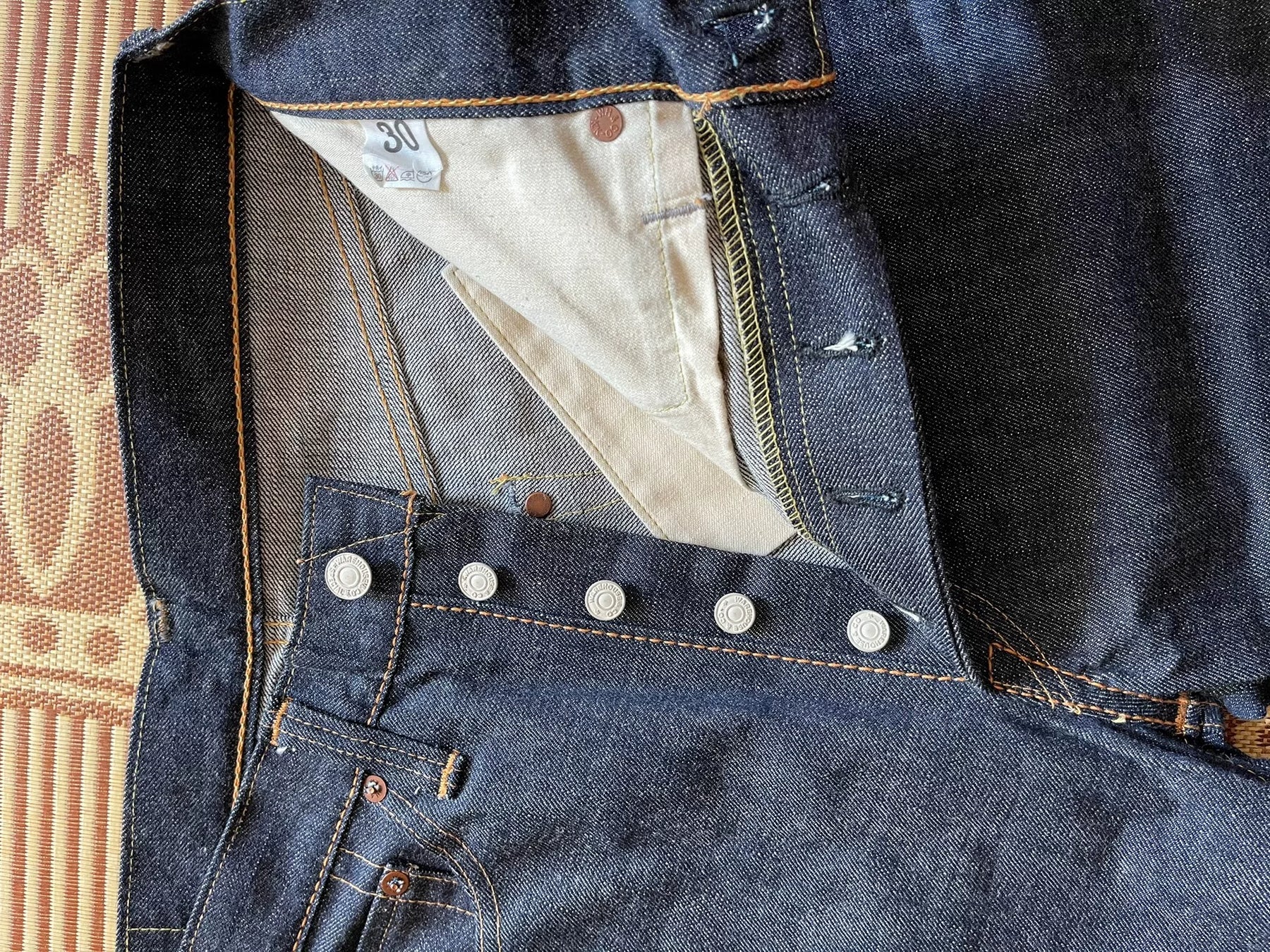 Warehouse 1000xx Raw Denim Jeans