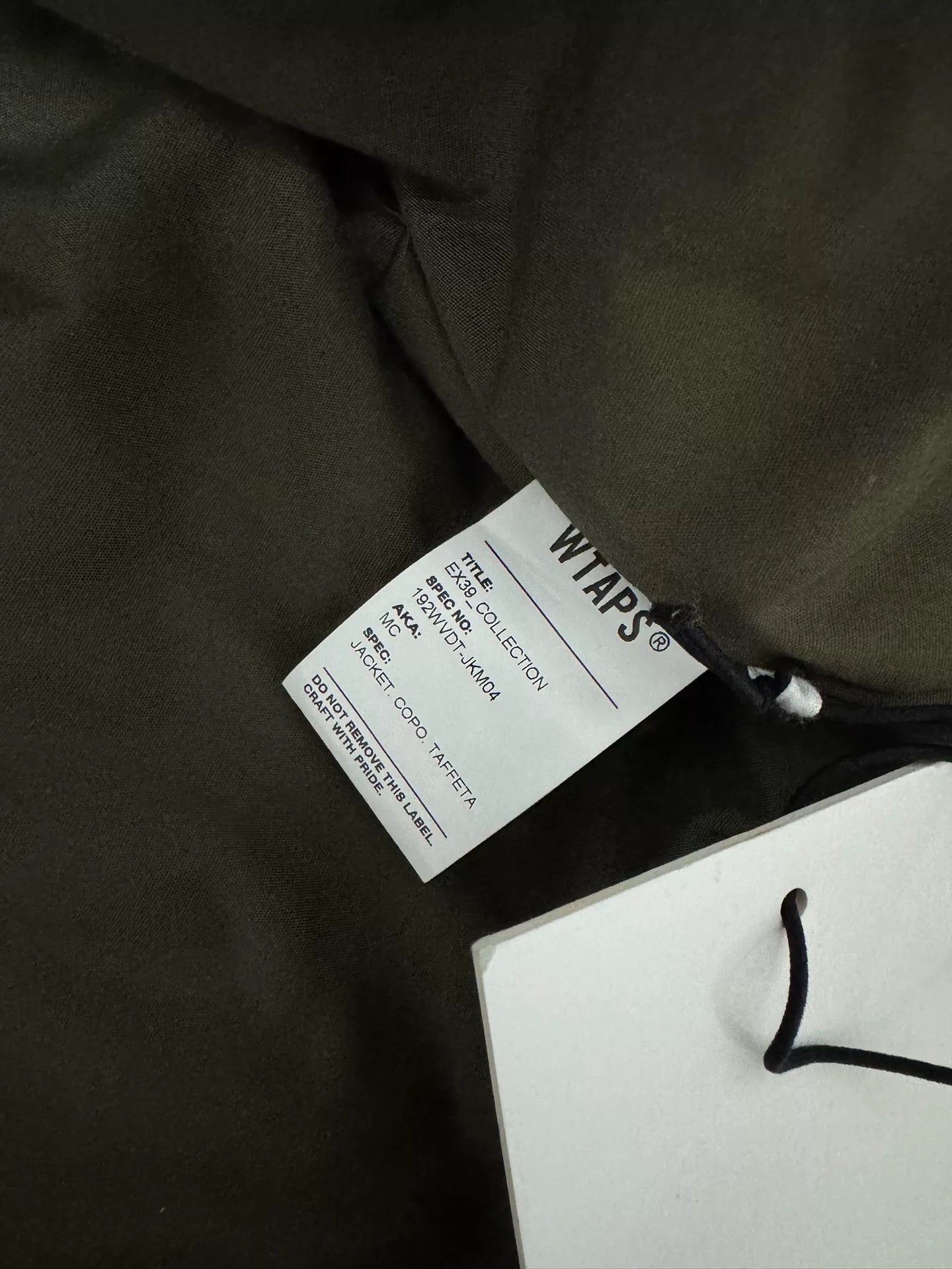 WTAPS 19AW Copo Taffeta Jacket