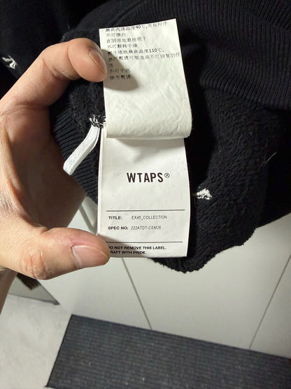 WTAPS Bone Logo Black Hoodie