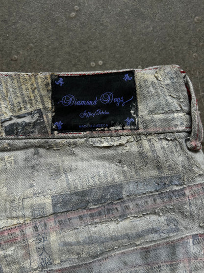 Diamond Dogs Wax Coated Denim Pants